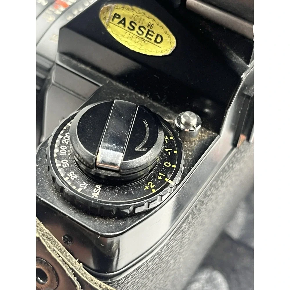 Vintage SEARS KSX Super 35mm SLR Film Camera w/ 2 Lenses, Flash, & Case